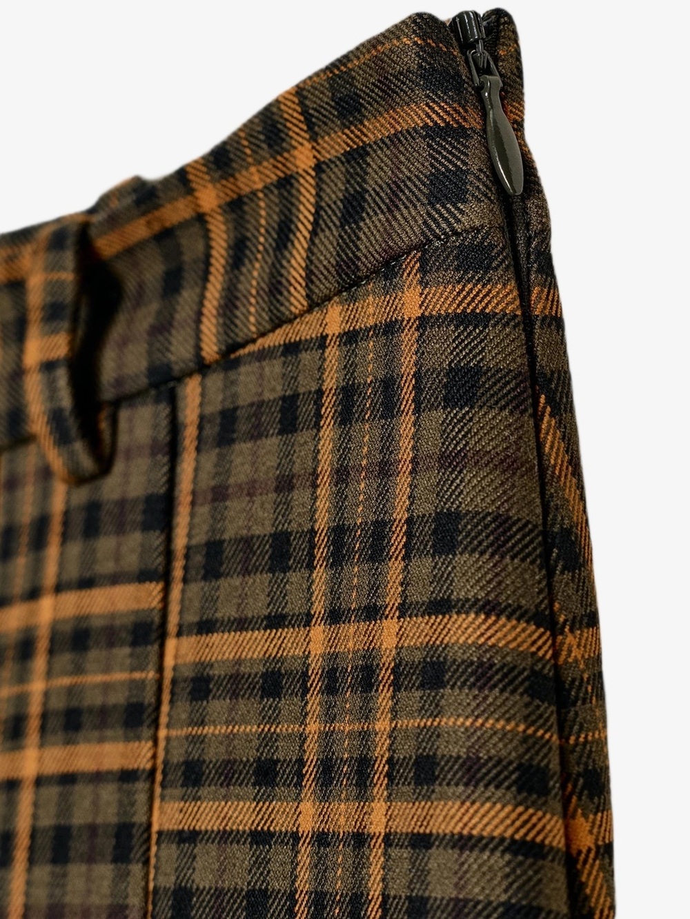 Zara ZW COLLECTION CHECK MIDI SKIRT - Picture 8 of 8